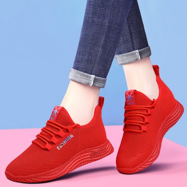 Women Fashion Casual Plus Size Breathable Mesh Sneaker